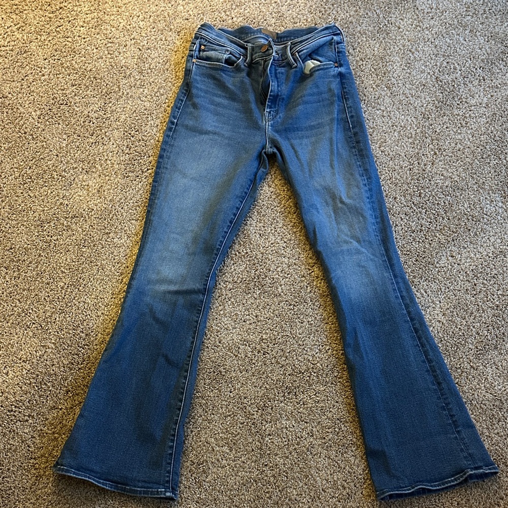 MOTHER Blue Weekender Flared Women's Jeans